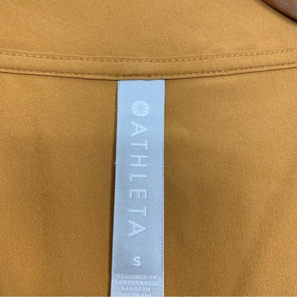 Athleta Marlow Romper Yellow Mustard Sz Small - Picture 8 of 12